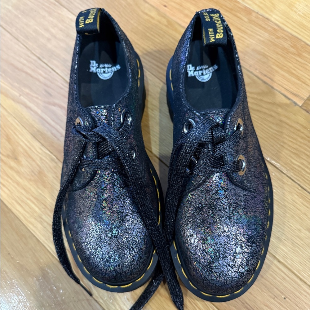 Dr. Martens Women's Holly Iridescent Platform Loafers - Picture 3 of 6
